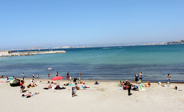 Plage de la pointe rouge a Marseille