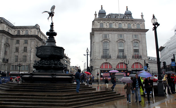 Londres : Trafalgar Square, Piccadilly Circus, Oxford Street