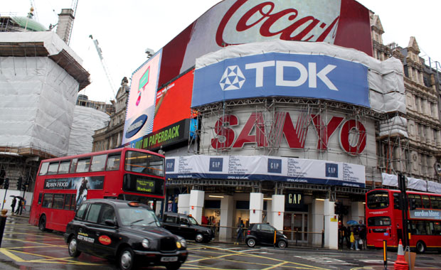 Londres : Trafalgar Square, Piccadilly Circus, Oxford Street