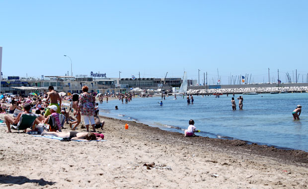 Plage de la pointe rouge a Marseille