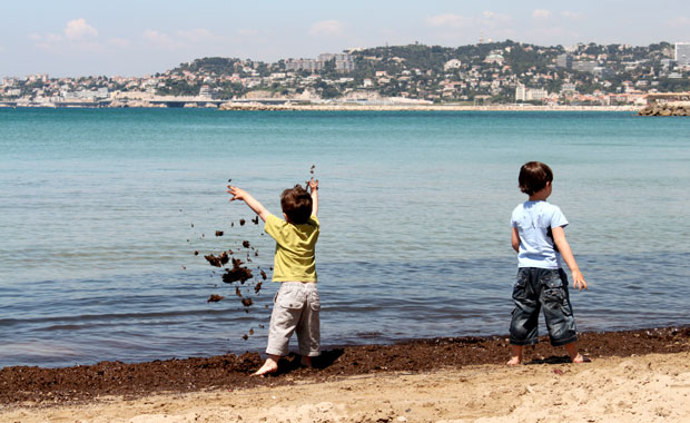 Plage de la pointe rouge a Marseille