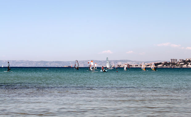 Plage de la Pointe Rouge a Marseille