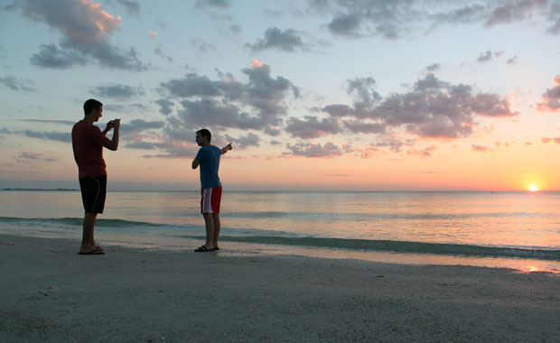 Coucher de soleil à Fort Desoto