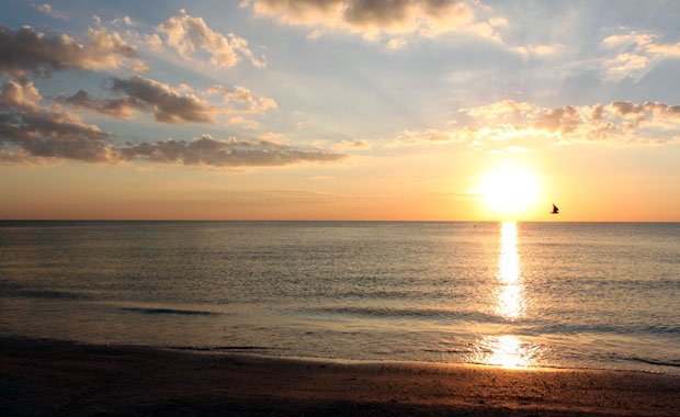 Coucher de soleil à Fort Desoto