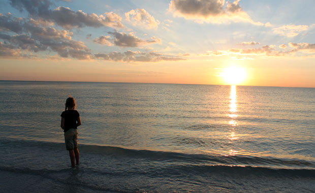 Coucher de soleil à Fort Desoto