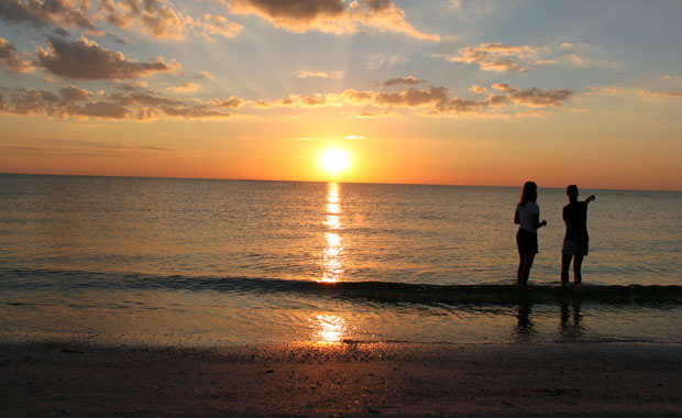 Coucher de soleil à Fort Desoto