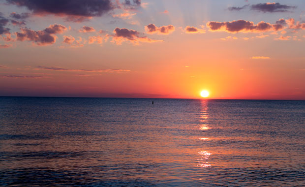 Coucher de soleil à Fort Desoto