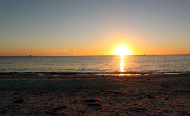 Coucher de soleil à Honeymoon Island