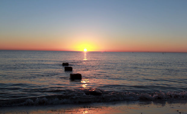 Coucher de soleil à Honeymoon Island