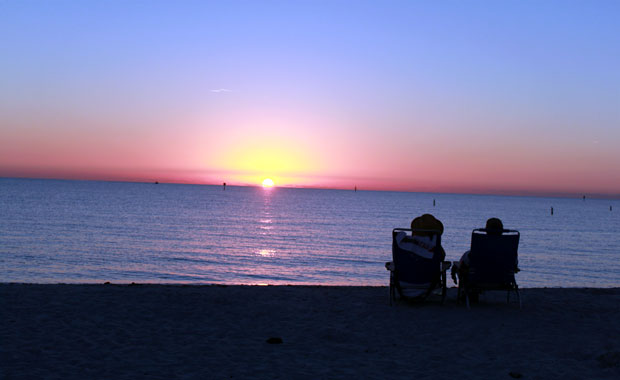 Coucher de soleil à Honeymoon Island