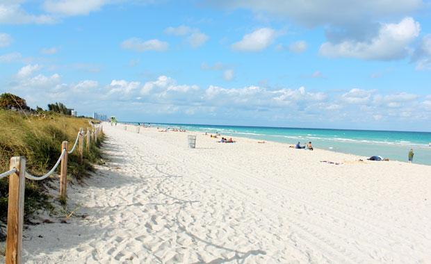 La plage de Miami Beach