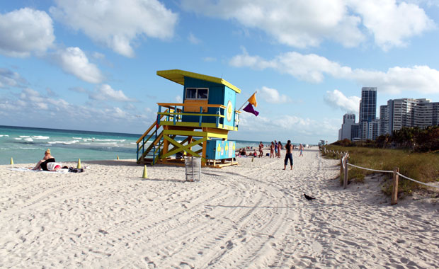 La plage de Miami Beach