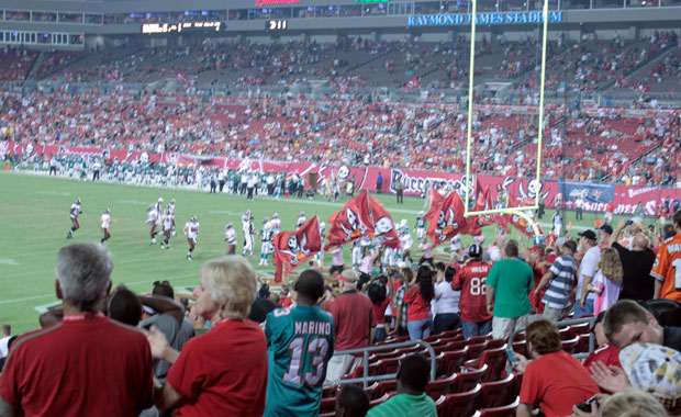 Match de pré-saison pour les Buccaneers 