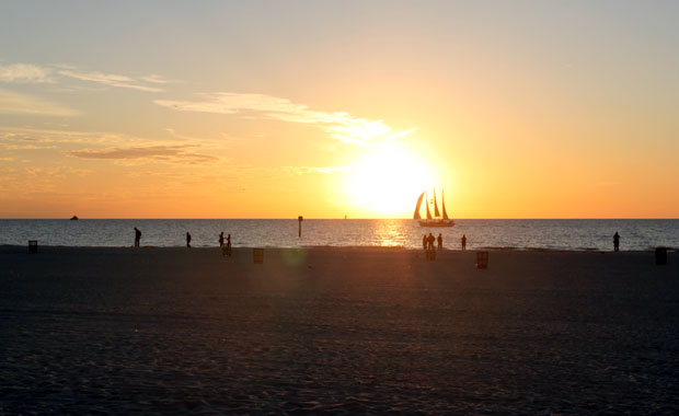 Coucher de soleil au Pier 60 de Clearwater Beach