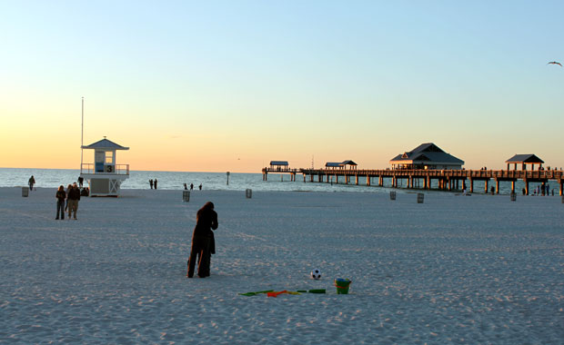 Coucher de soleil au Pier 60 de Clearwater Beach