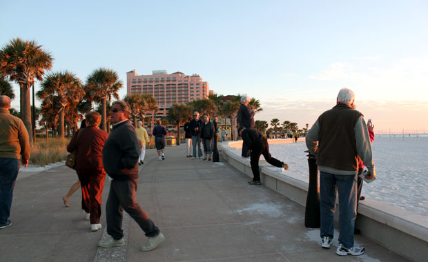 Coucher de soleil au Pier 60 de Clearwater Beach