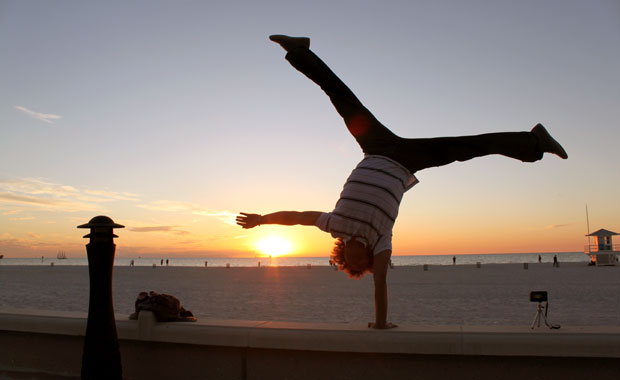 Coucher de soleil au Pier 60 de Clearwater Beach