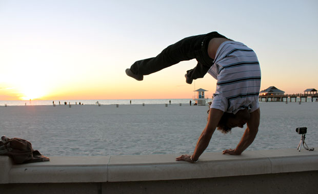 Coucher de soleil au Pier 60 de Clearwater Beach