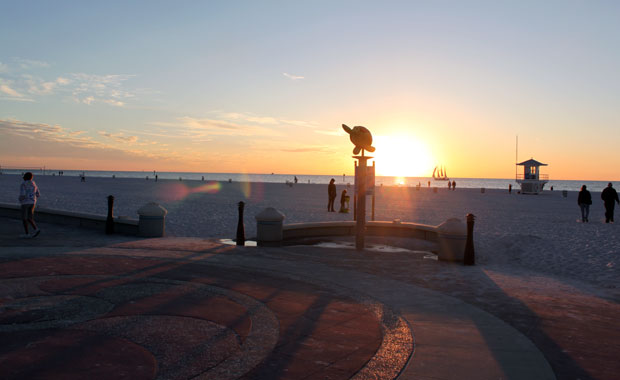 Coucher de soleil au Pier 60 de Clearwater Beach