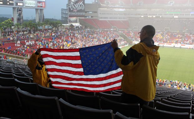 Soccer Match Etats Unis vs Antigua